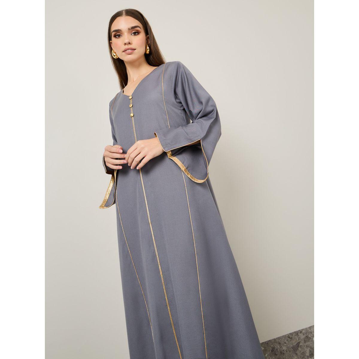 جلابية طويلة بتفاصيل محزوزة-women-arabicclothing-jalabiyas-image-2