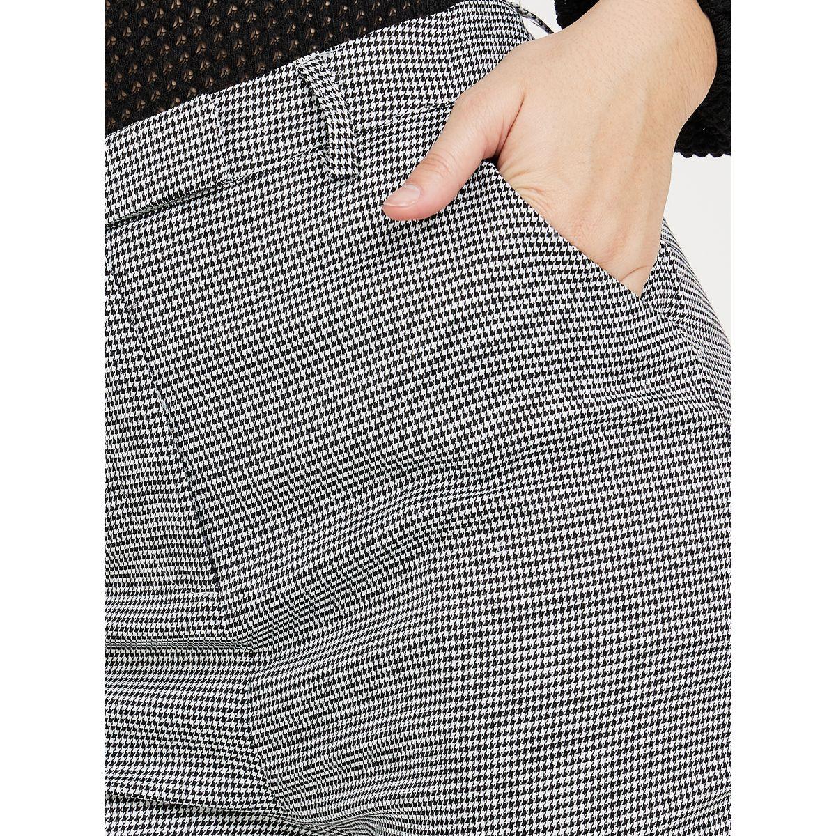 Styli Gingham Check Mid Rise Tailored Pants-women-clothing-bottoms-trousers-image-3