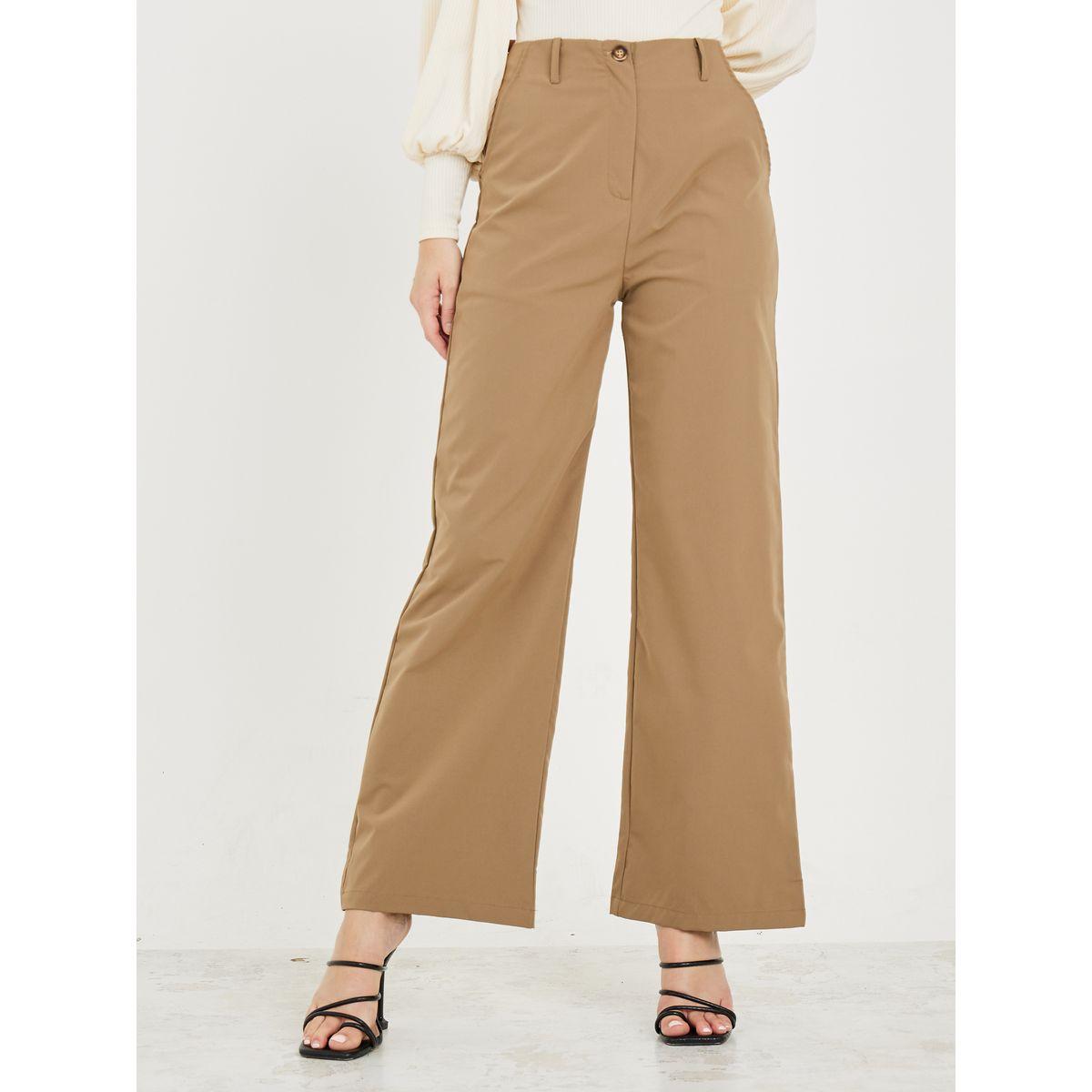 Styli Super Soft Blend Straight Fit Pants-women-clothing-bottoms-trousers-image-1