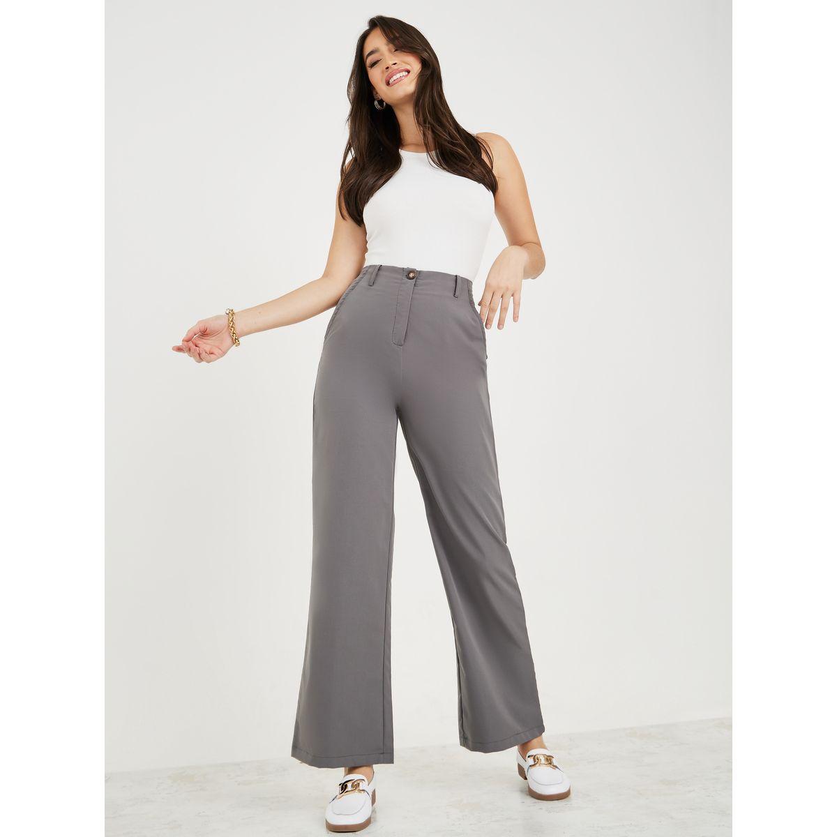 Styli Super Soft Blend Straight Fit Pants-women-clothing-bottoms-trousers-image-1