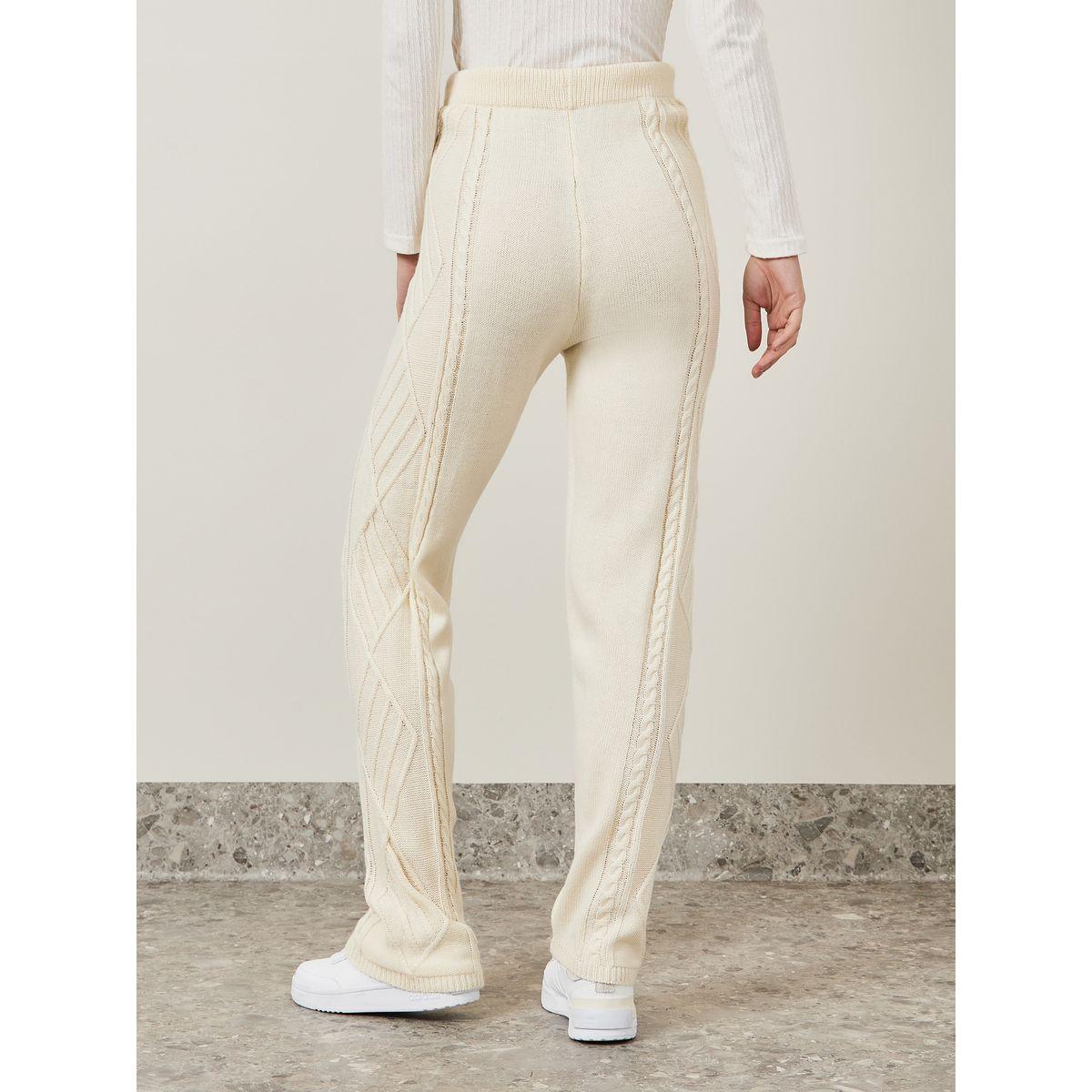 بنطال محبوك مع أربطة خصر-women-clothing-bottoms-trousers-image-4
