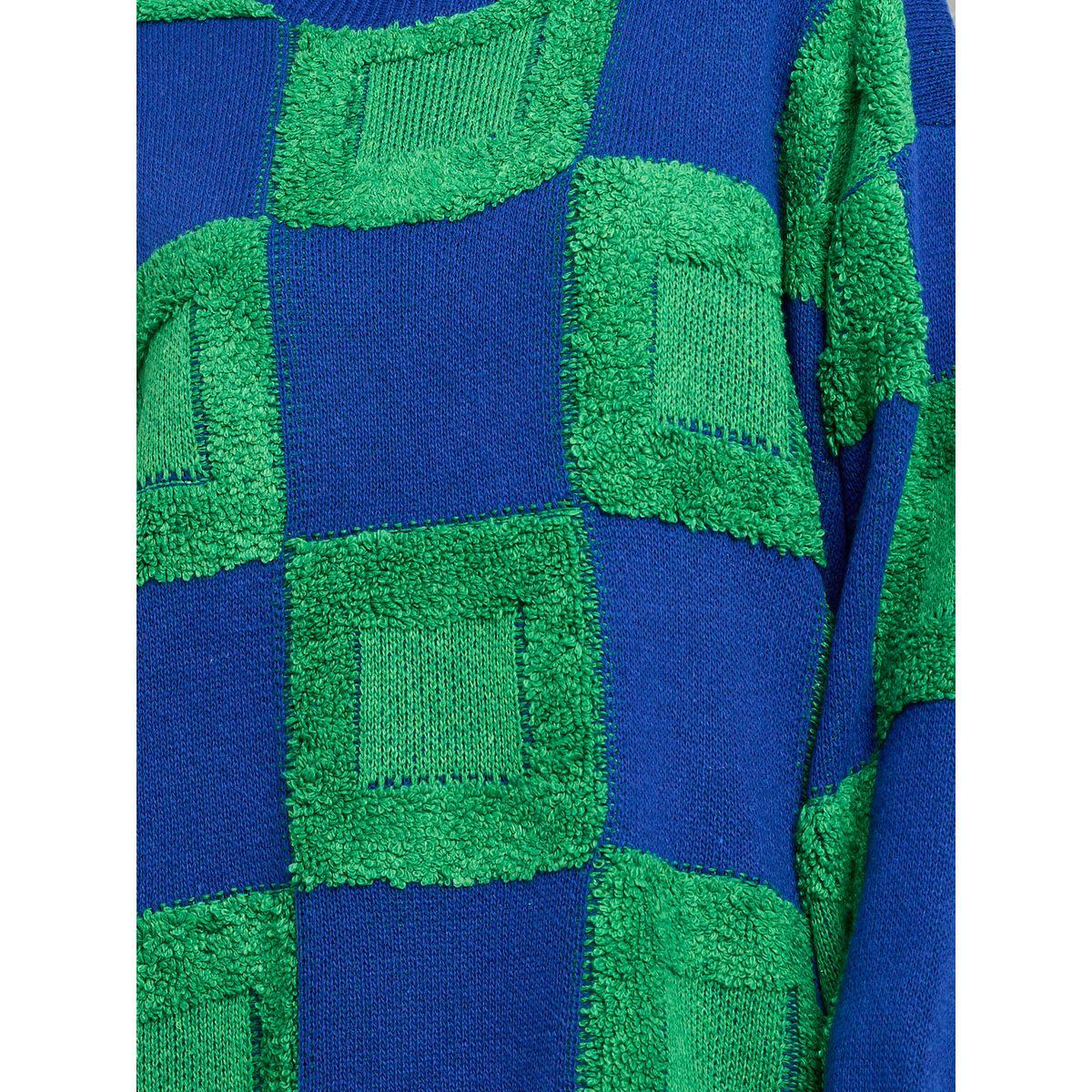 Styli Oversized Checker Pattern Drop Shoulder Sweater-women-clothing-cardigansandjumpers-jumpers-image-3