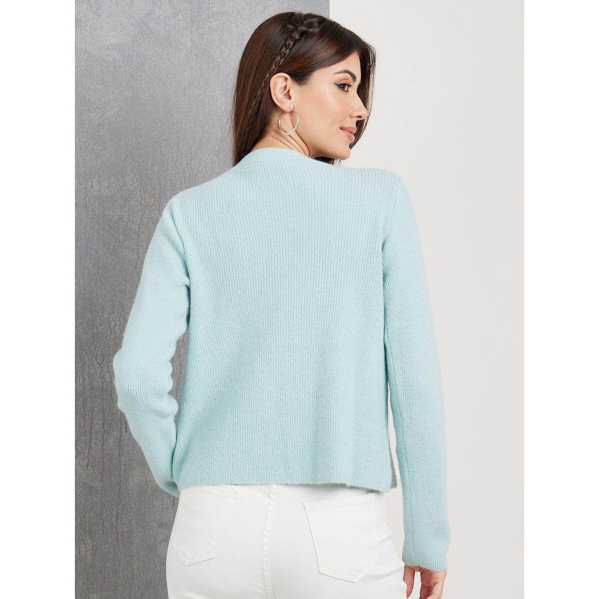 Styli Button Detail Asymmetric Hem Cardigan-women-winterwear-cardigansandjumpers-cardigans-image-5