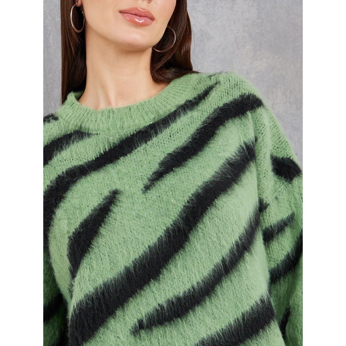 Styli Oversized Zebra Pattern Fluffy Sweater-women-clothing-cardigansandjumpers-jumpers-image-3