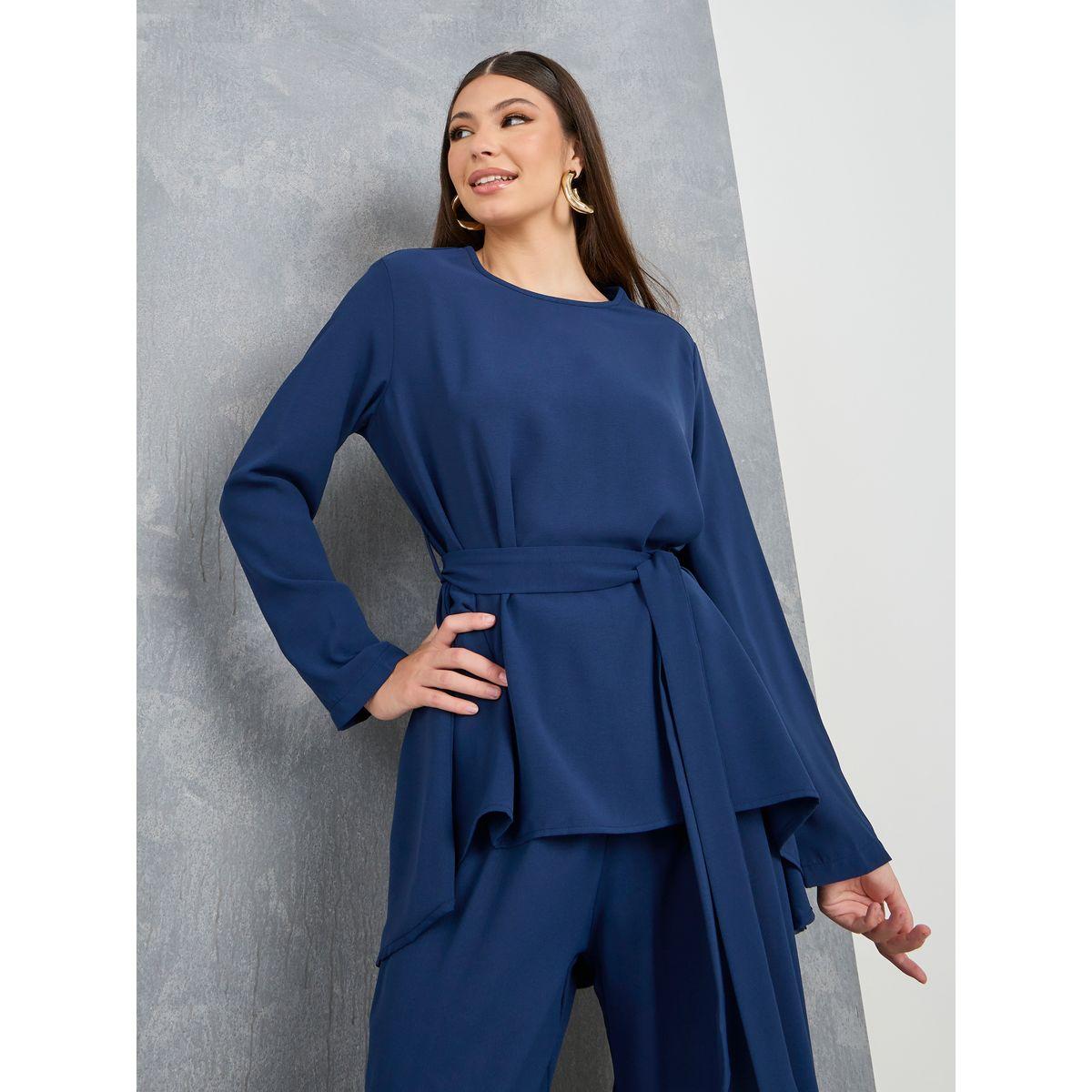 طقم منسق من ( بنطال + بلوزة )-women-clothing-coordsets-image-2