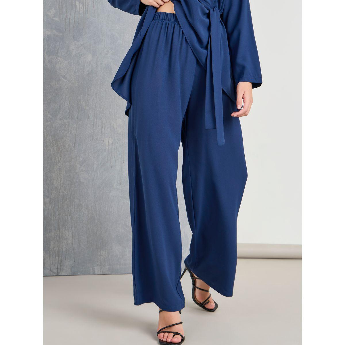 طقم منسق من ( بنطال + بلوزة )-women-clothing-coordsets-image-4