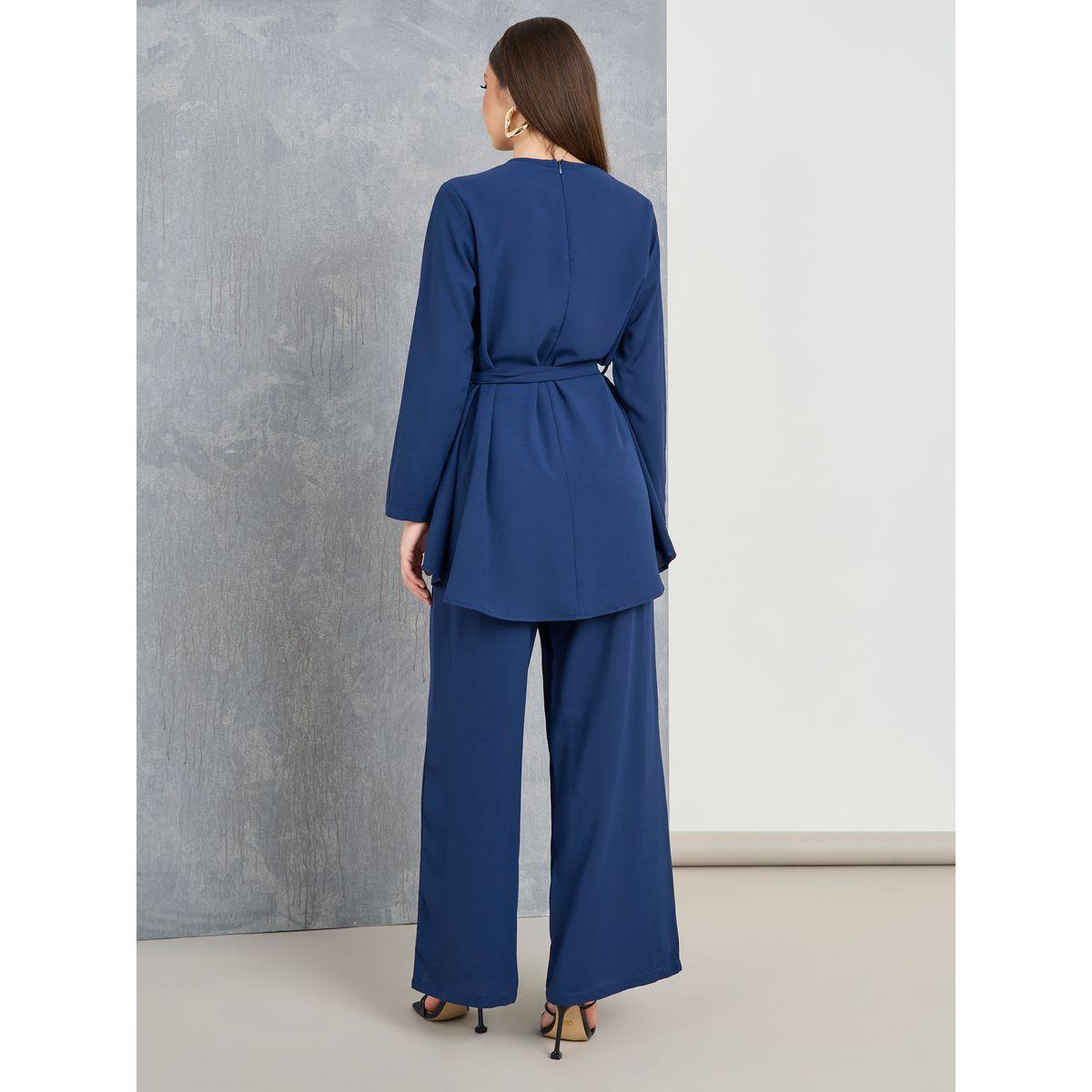 طقم منسق من ( بنطال + بلوزة )-women-clothing-coordsets-image-5