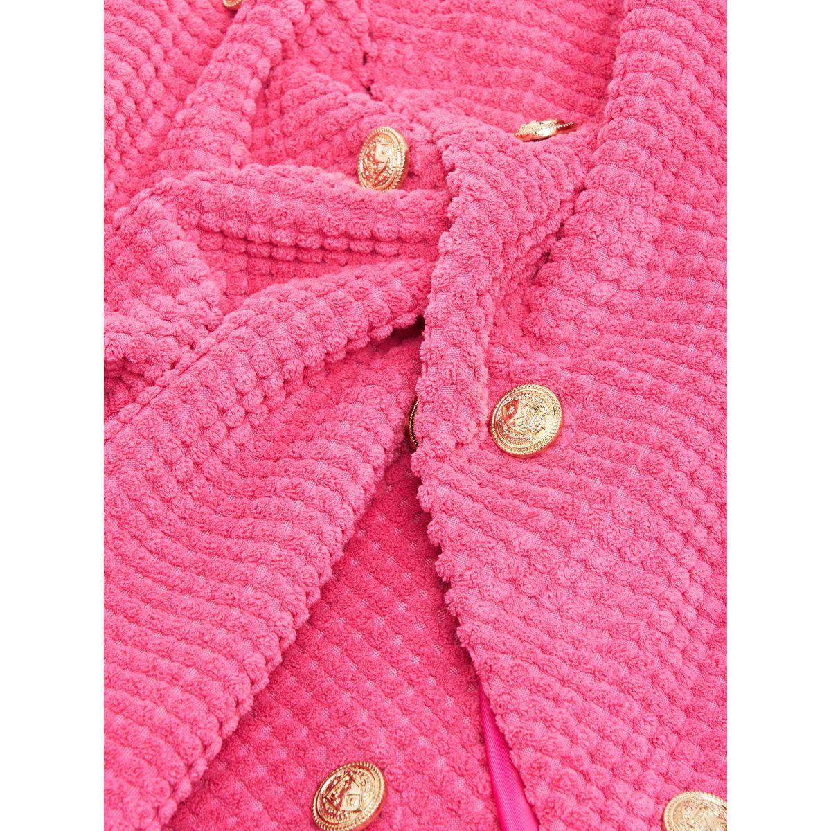 Styli Solid Textured Corduroy Button Up Jacket-women-winterwear-coatsandjackets-jackets-image-5