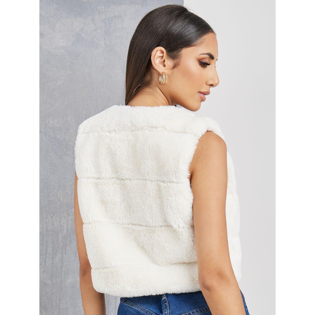 Styli Solid Fluffy Cropped Vest Coat-women-clothing-coatsandjackets-coats-image-5