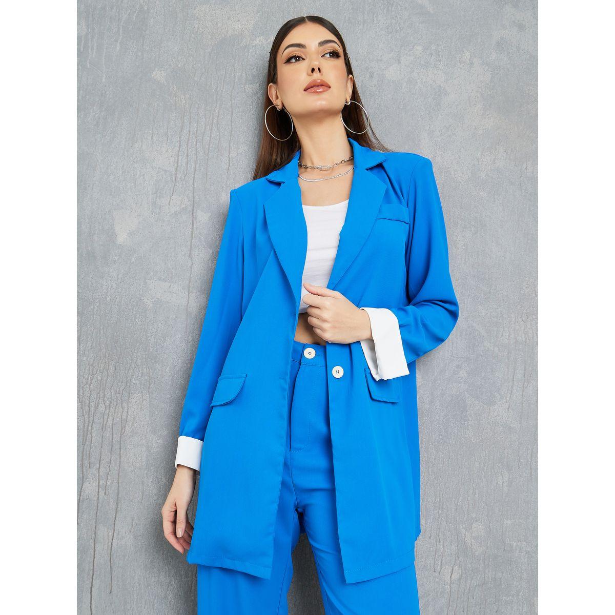 طقم منسق من ( بنطال + بليزر )-women-clothing-coordsets-image-2