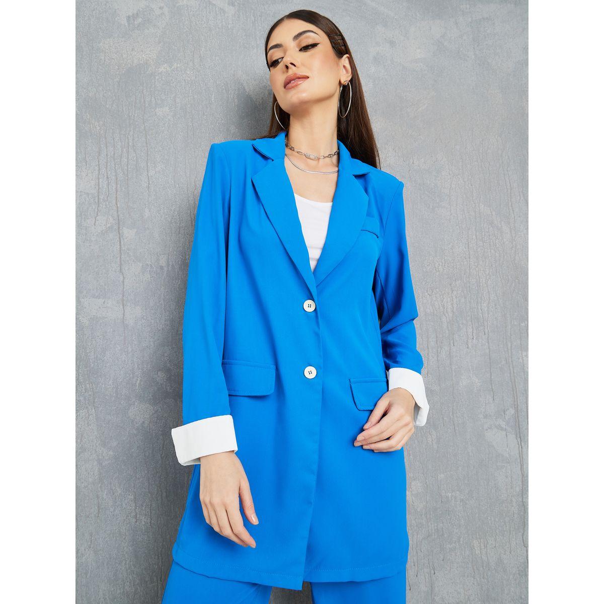 طقم منسق من ( بنطال + بليزر )-women-clothing-coordsets-image-3