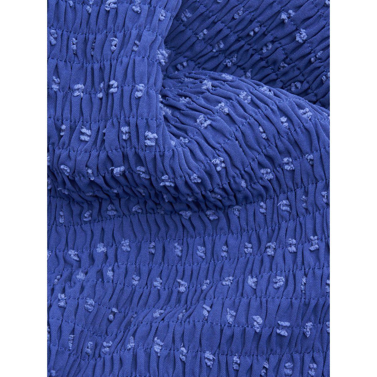 Styli Dobby Smocking Detail Mermaid Midi Dress-women-clothing-dresses-image-5