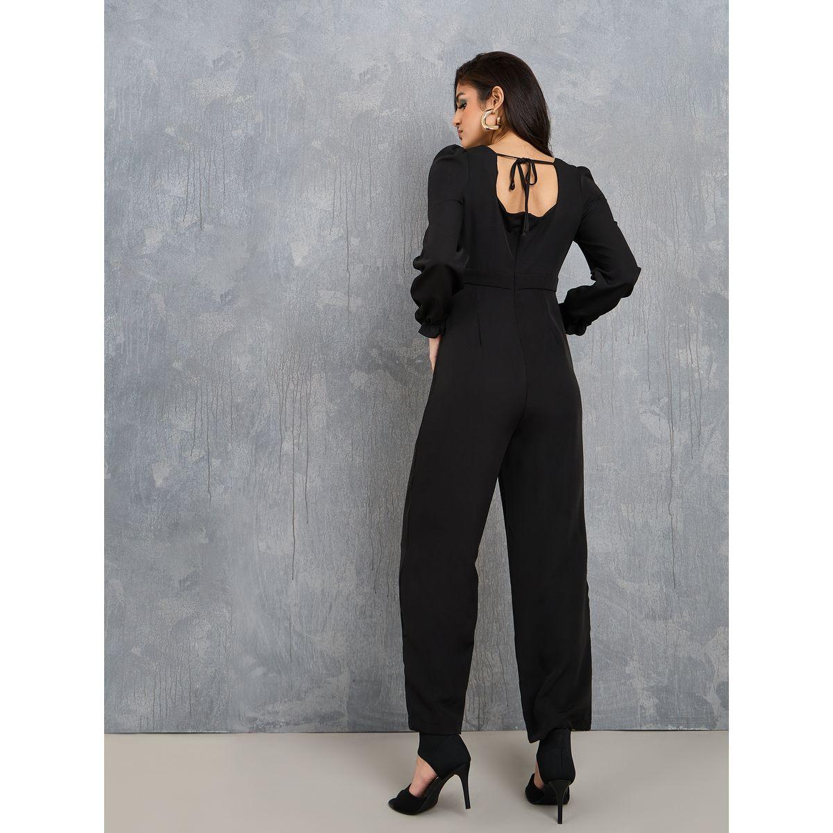 Styli Sweetheart Neck Jumpsuit With Tie Up Back Detail-women-clothing-jumpsuits-image-4