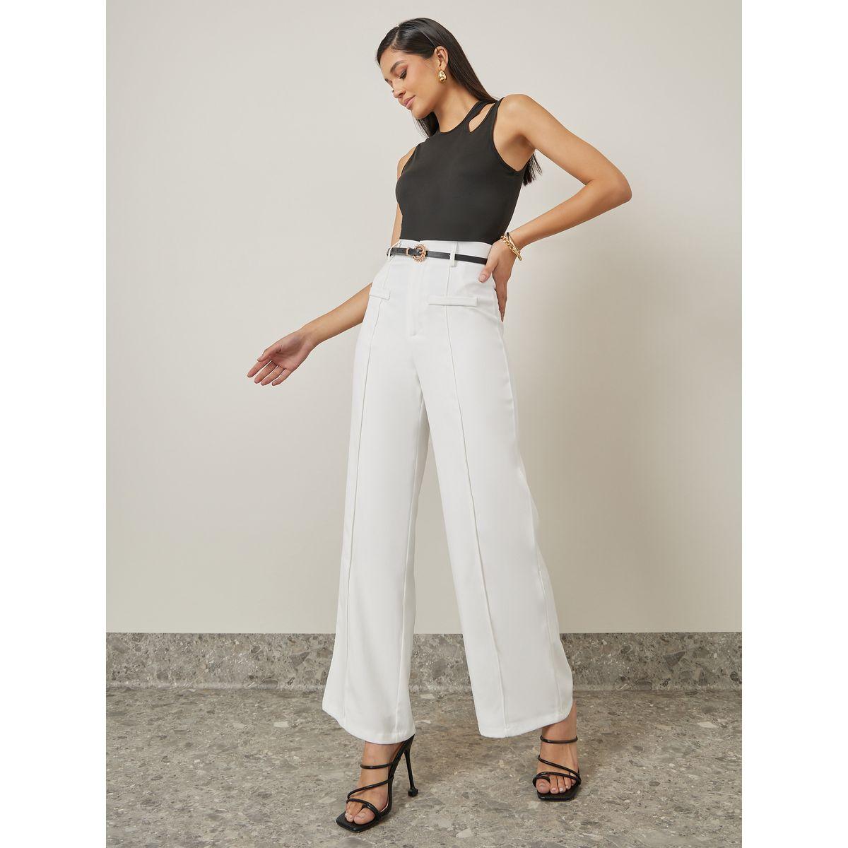 Styli Asymmetric Cut-Out Neck Fitted Bodysuit-women-clothing-tshirts-image-2