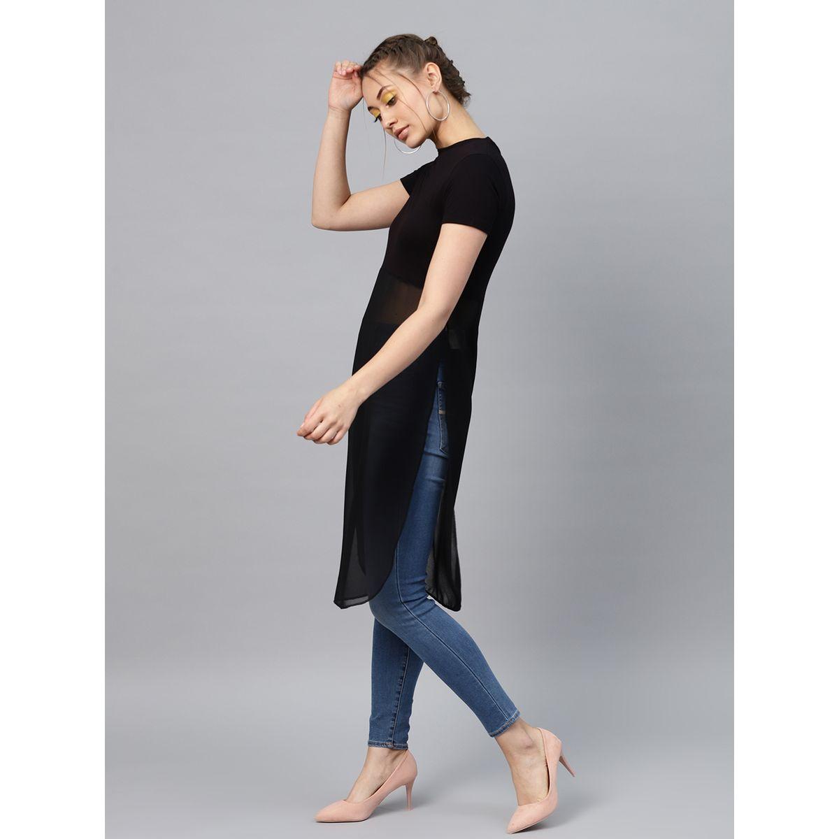 Sassafras X Styli Sheer Side Slit Longline Top-women-clothing-shirtsandblouses-blouses-image-2