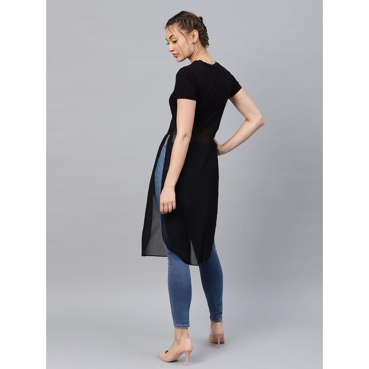 بلوزة طويلة بشق جانبي ساسافراس × ستايلي-women-clothing-shirtsandblouses-blouses-image-3