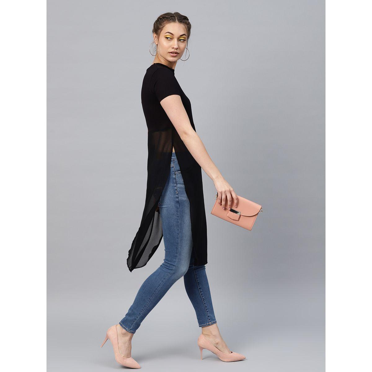 بلوزة طويلة بشق جانبي ساسافراس × ستايلي-women-clothing-shirtsandblouses-blouses-image-6