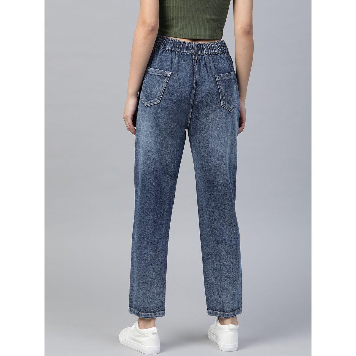 جينز ممزق بقصة سليم فت ساسافراس × ستايلي-women-clothing-bottoms-jeans-image-3