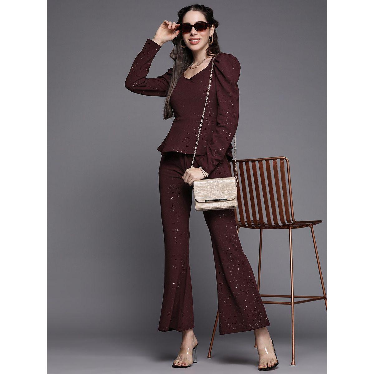 بنطال بخصر بنمط ملفوف ساسافراس × ستايلي-women-clothing-bottoms-trousers-image-1