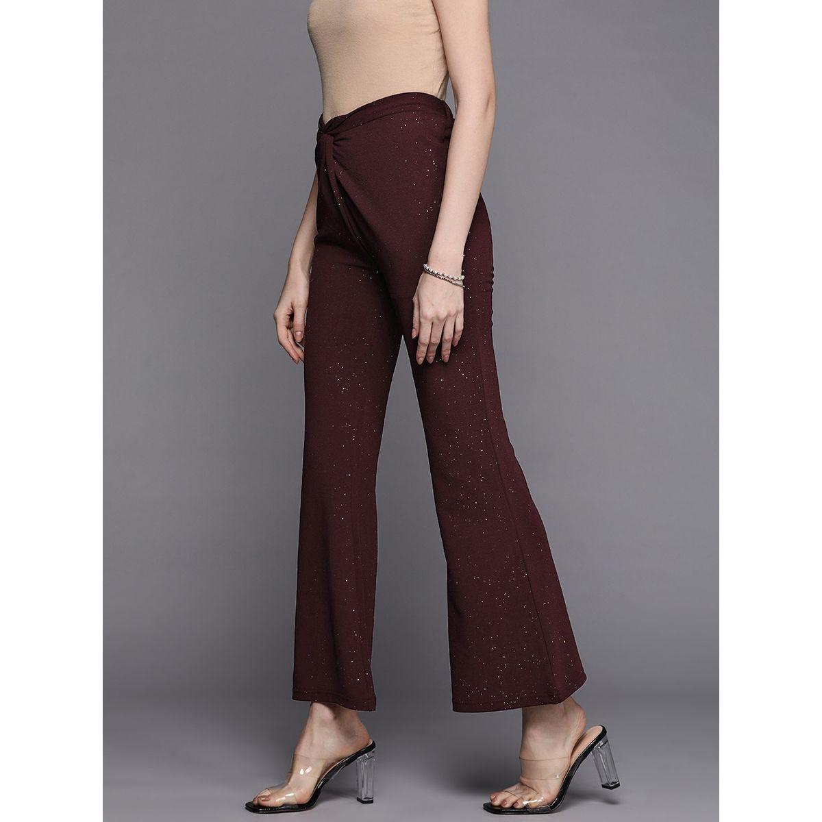بنطال بخصر بنمط ملفوف ساسافراس × ستايلي-women-clothing-bottoms-trousers-image-3