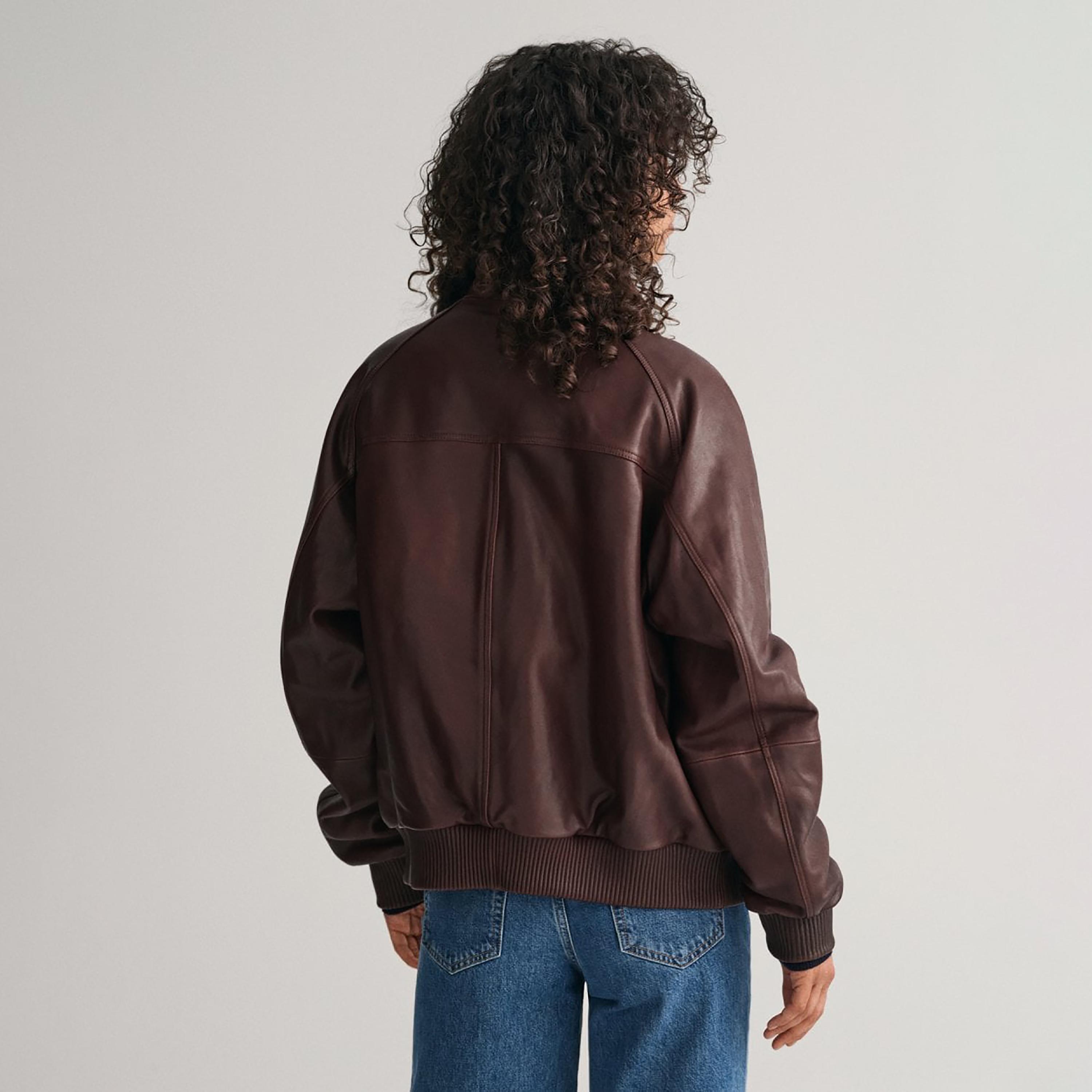 Gant Plain High Neck Jacket-women-winterwear-coatsandjackets-jackets-image-4