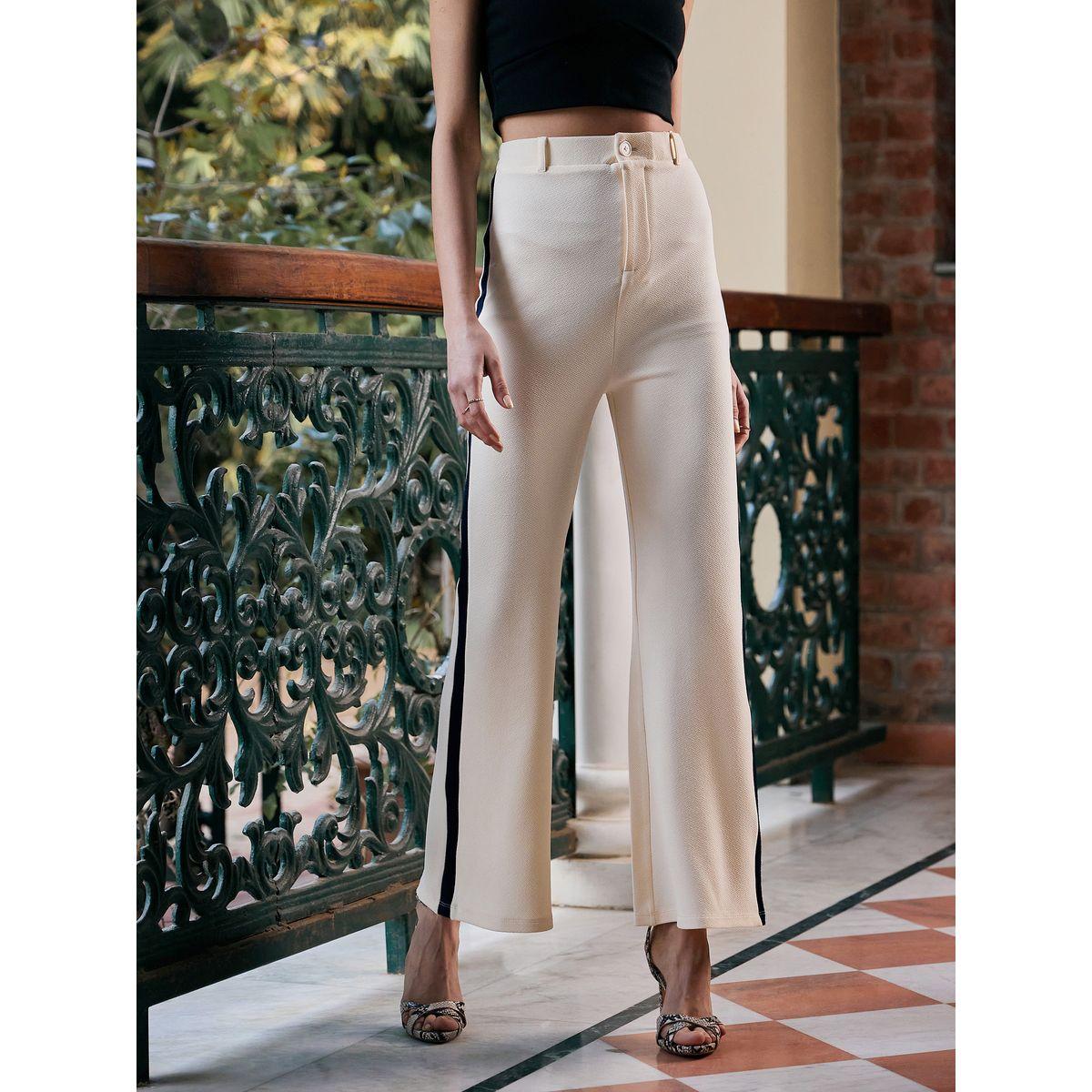 Sassafras X Styli Side Stripe High Rise Knitted Pants-women-clothing-bottoms-trousers-image-3