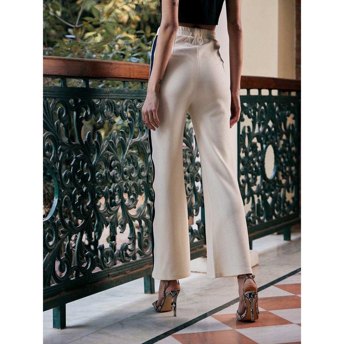 Sassafras X Styli Side Stripe High Rise Knitted Pants-women-clothing-bottoms-trousers-image-5