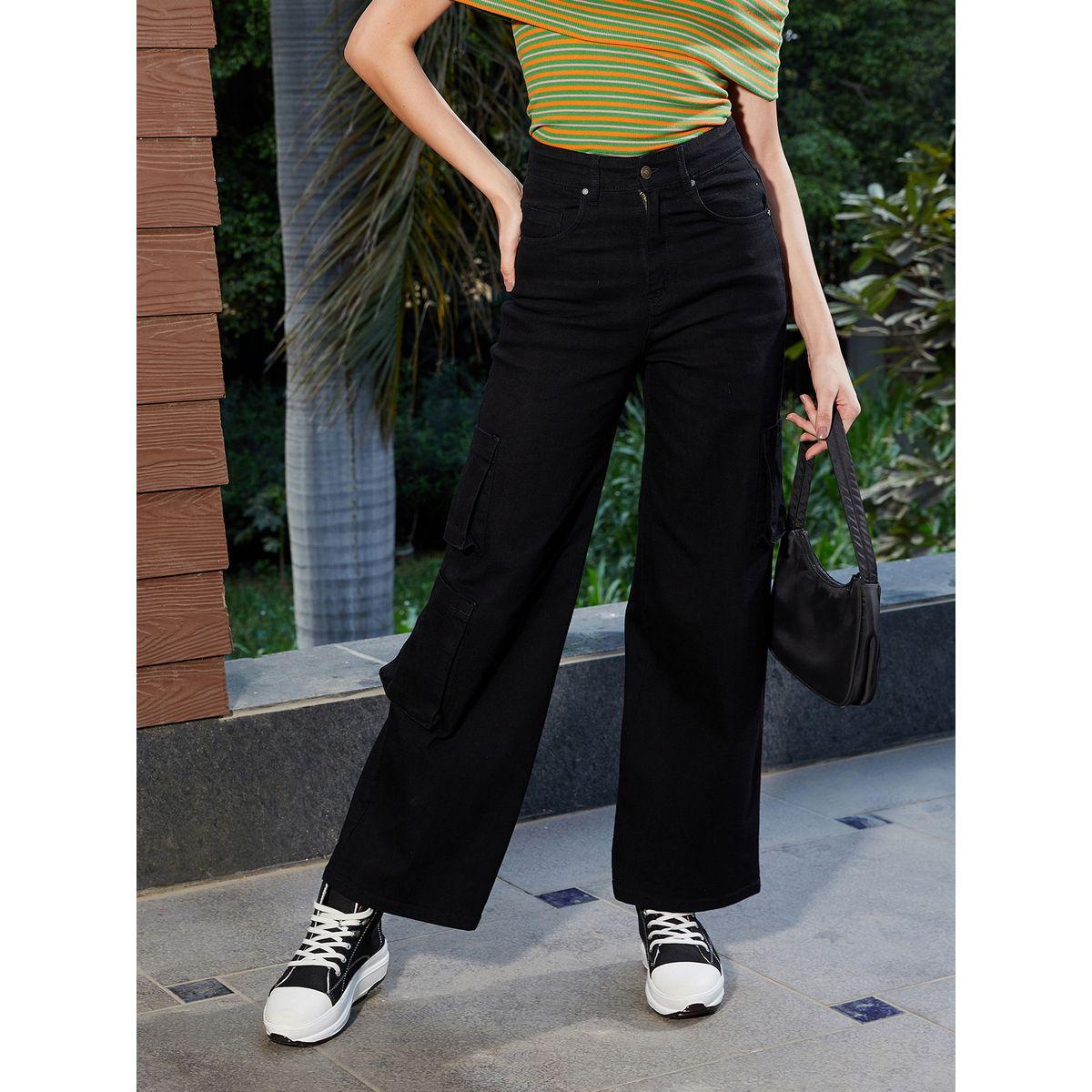 Sassafras X Styli Cargo Box Pocket Straight Fit Premium Jeans-women-clothing-bottoms-jeans-image-4