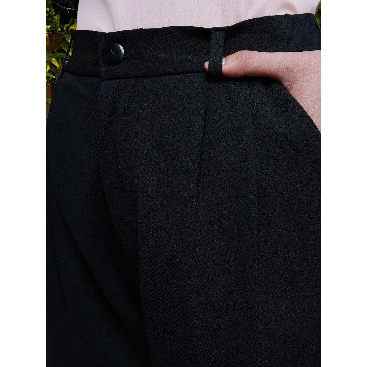 بنطال قصير بقصة مستدقة ساسافراس × ستايلي-women-clothing-bottoms-trousers-image-3