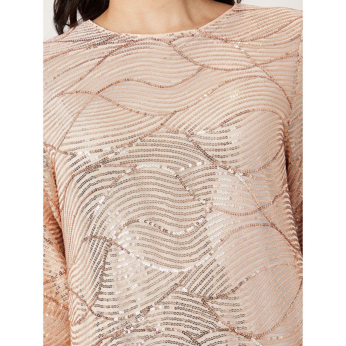 Styli Sequin Embellished Detail Jalabiya-women-arabicclothing-jalabiyas-image-3