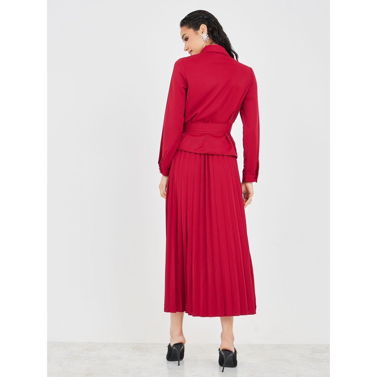 طقم منسق من ( تنورة + بلوزة )-women-clothing-coordsets-image-4