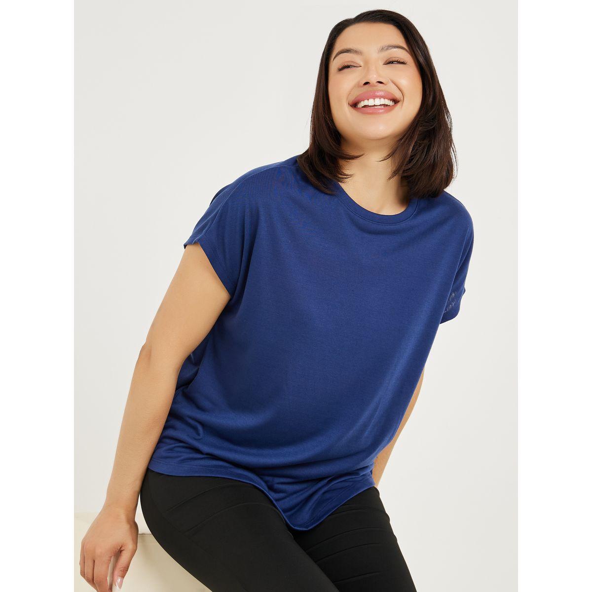 Styli Active Pack of 2 - Solid Curved Hem Top-women-clothing-sportswearandactivewear-tshirtsandvests-image-2