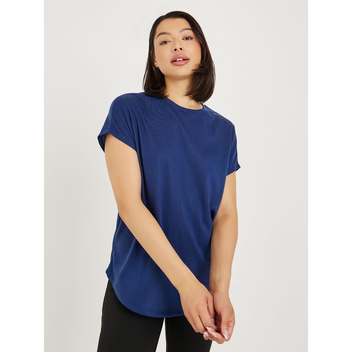 Styli Active Pack of 2 - Solid Curved Hem Top-women-clothing-sportswearandactivewear-tshirtsandvests-image-4