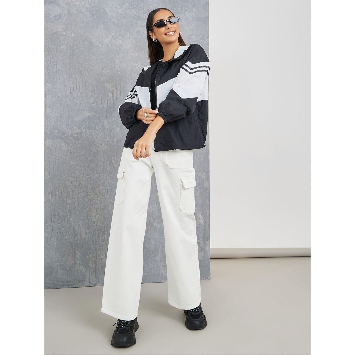 Styli Colorblock Hooded Windbreaker Jacket-women-winterwear-coatsandjackets-jackets-image-2