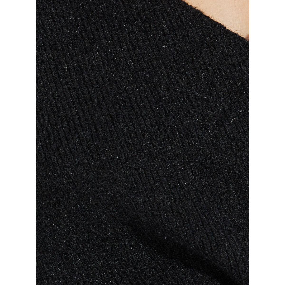 Styli V Neck Wrap Front Knit Top-women-clothing-shirtsandblouses-blouses-image-3