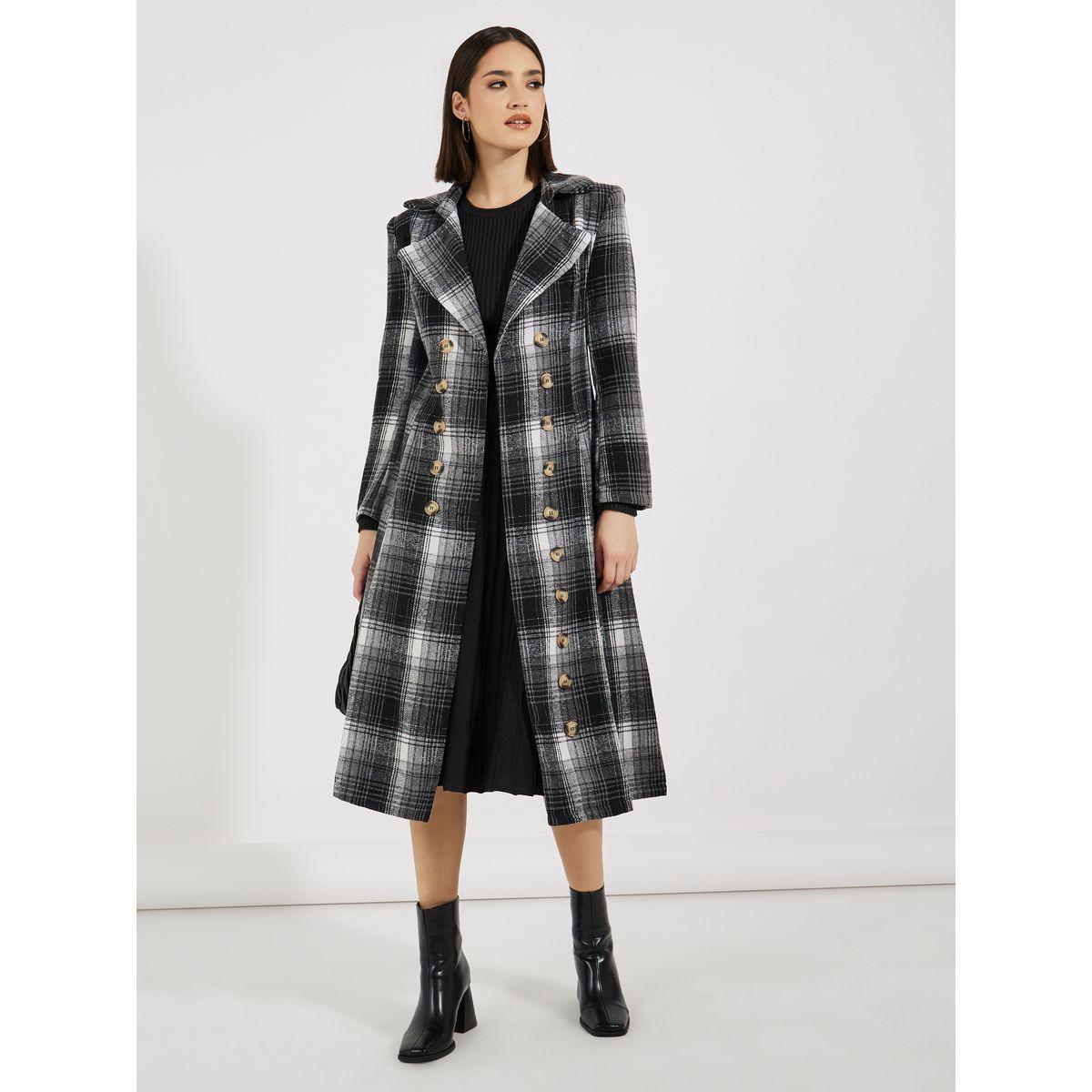 Styli Checked Plaid Blazer Midi Dress-women-clothing-dresses-image-4