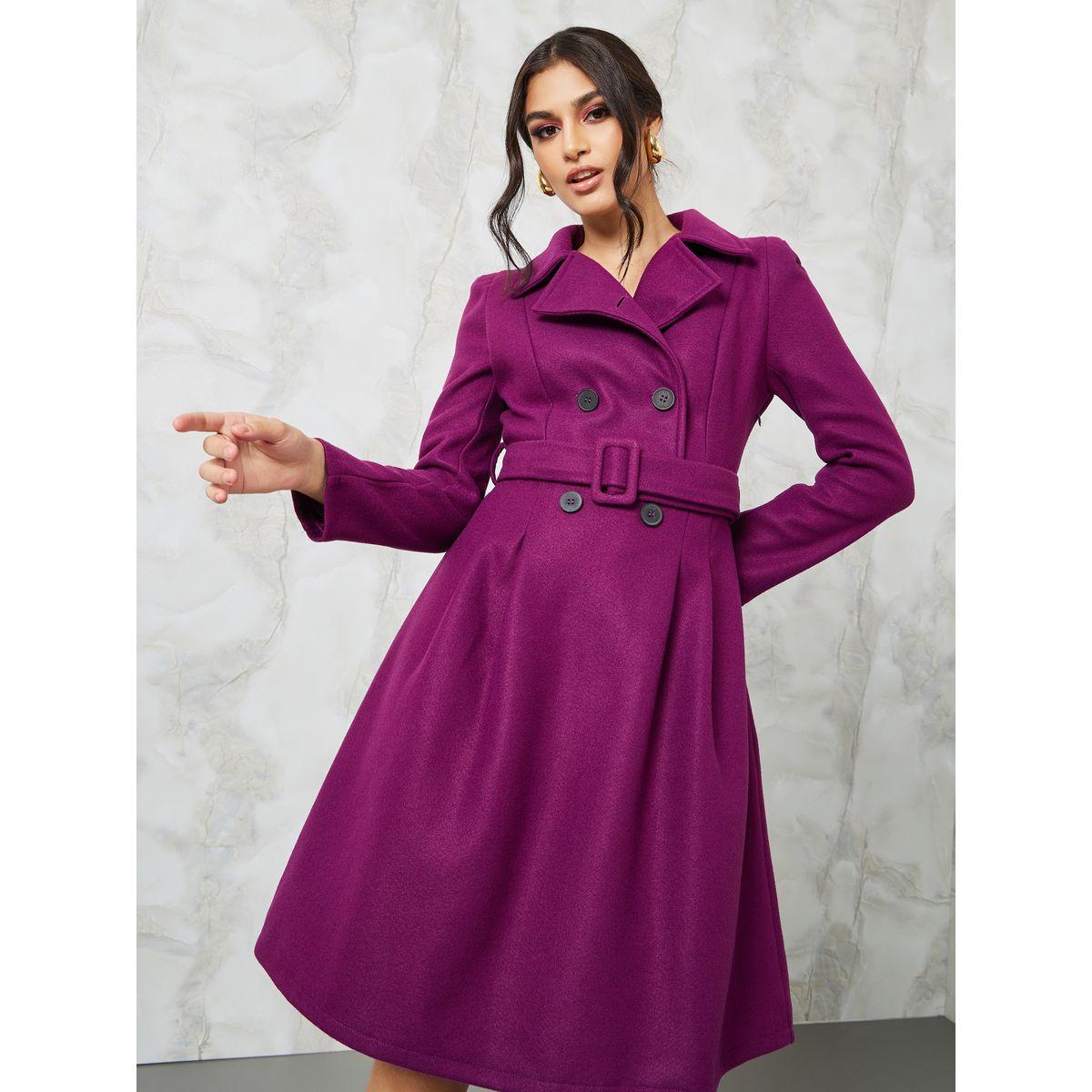 Styli Notch Lapel Belted Blazer Knee Length Dress-women-clothing-dresses-image-1