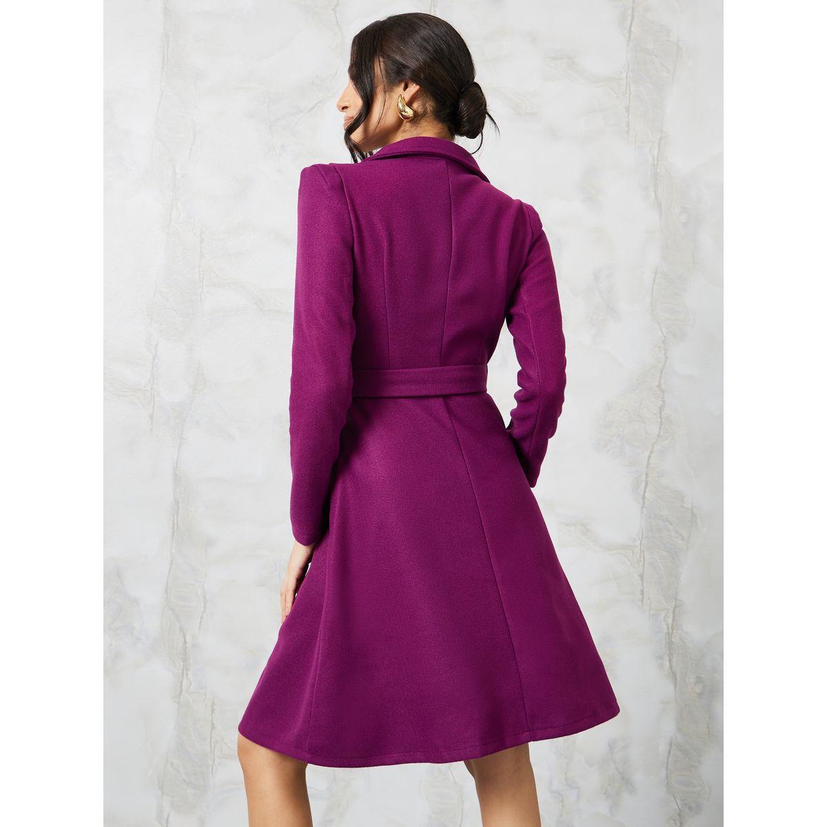 Styli Notch Lapel Belted Blazer Knee Length Dress-women-clothing-dresses-image-4