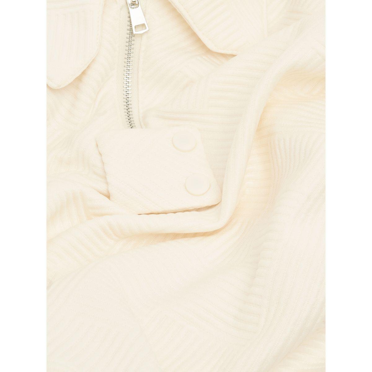 Styli Solid Textured Half Zip Collared Sweatshirt-women-winterwear-hoodiesandsweatshirts-sweatshirts-image-6