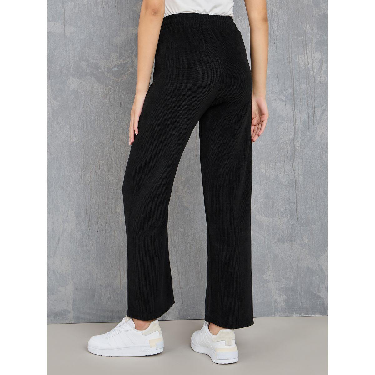Styli Straight Leg Knit Pants with Drawstring-women-clothing-bottoms-trousers-image-4