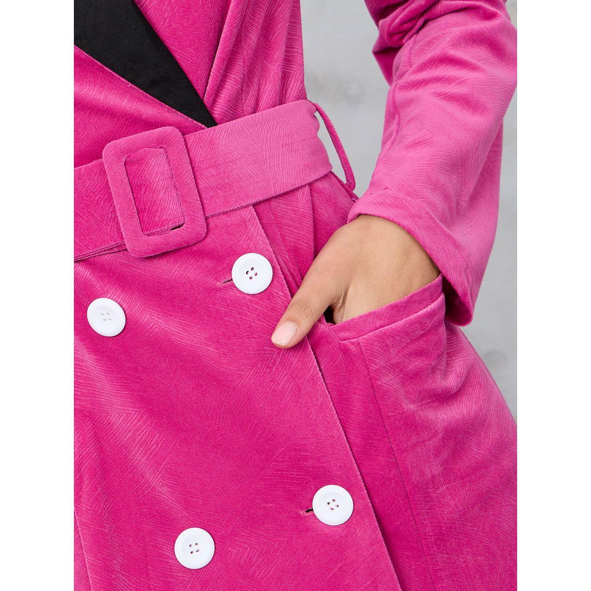فستان ميدي جاكار بحزام خصر-women-clothing-dresses-image-3