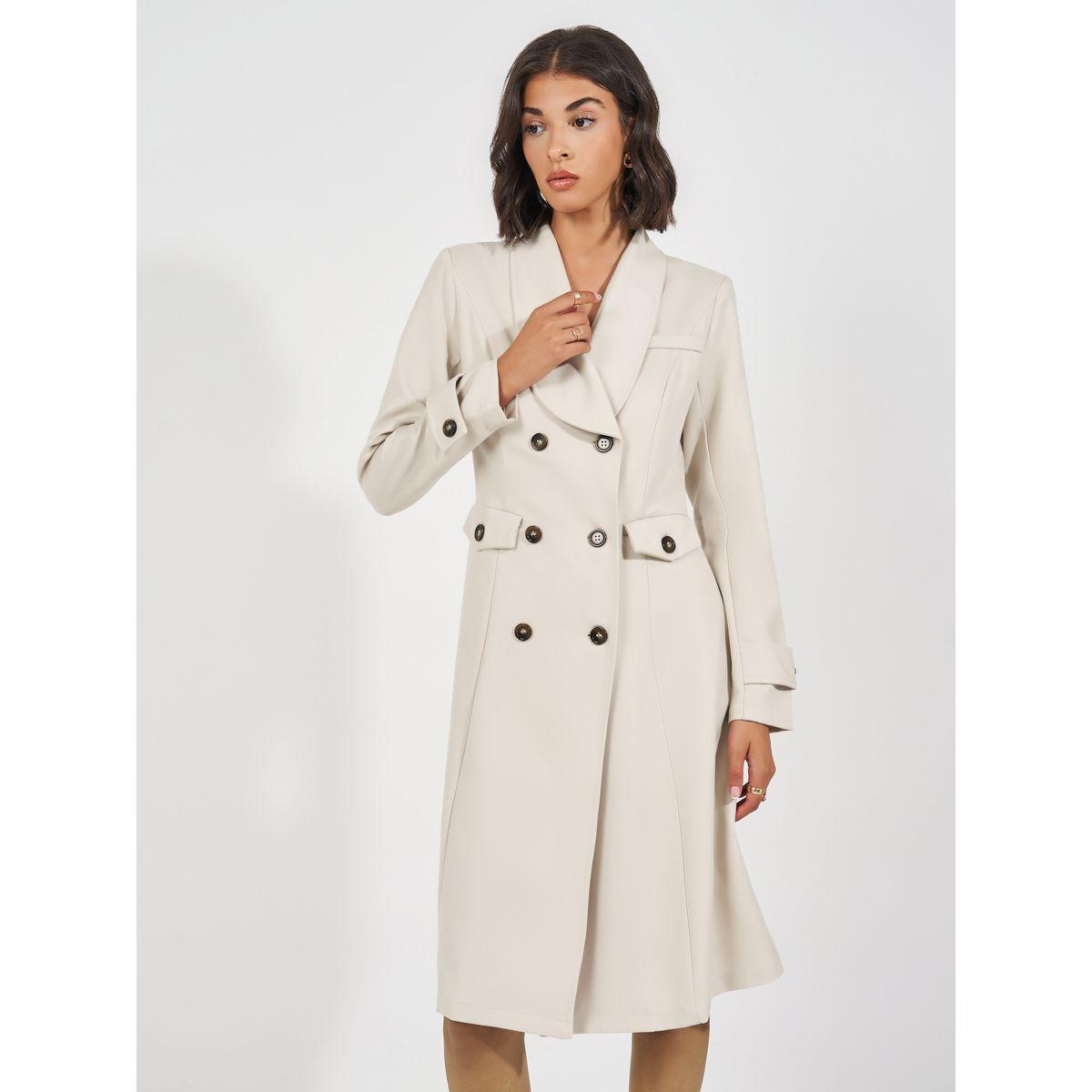 Styli Notch Lapel Double Breasted Blazer Knee Length Dress-women-clothing-dresses-image-2
