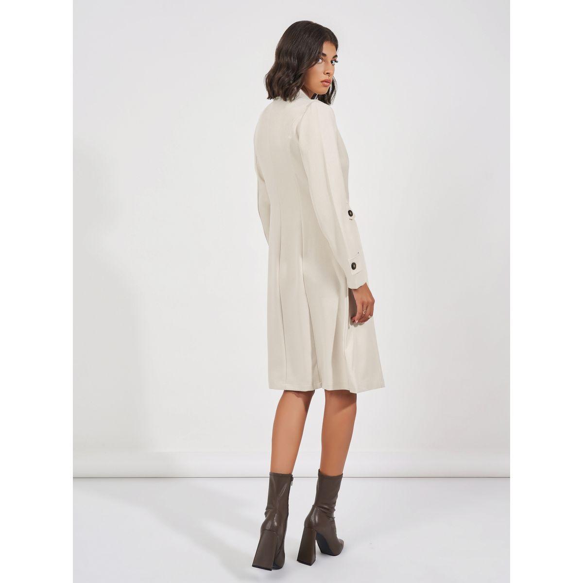 Styli Notch Lapel Double Breasted Blazer Knee Length Dress-women-clothing-dresses-image-4