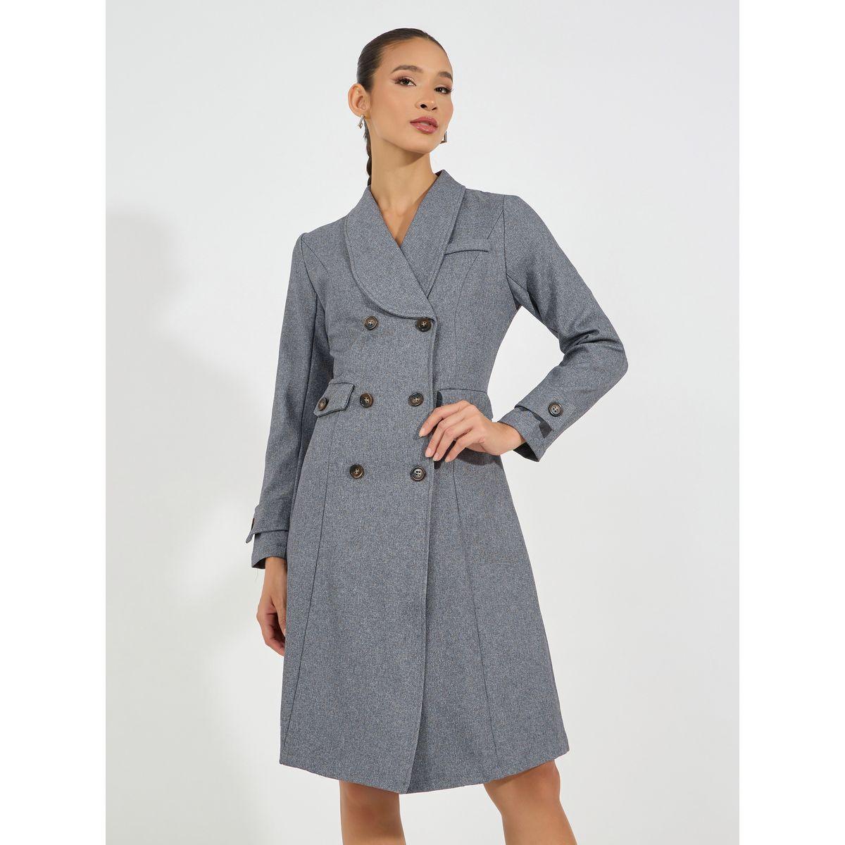 فستان بطول الركبة بصفين أزرار-women-clothing-dresses-image-2