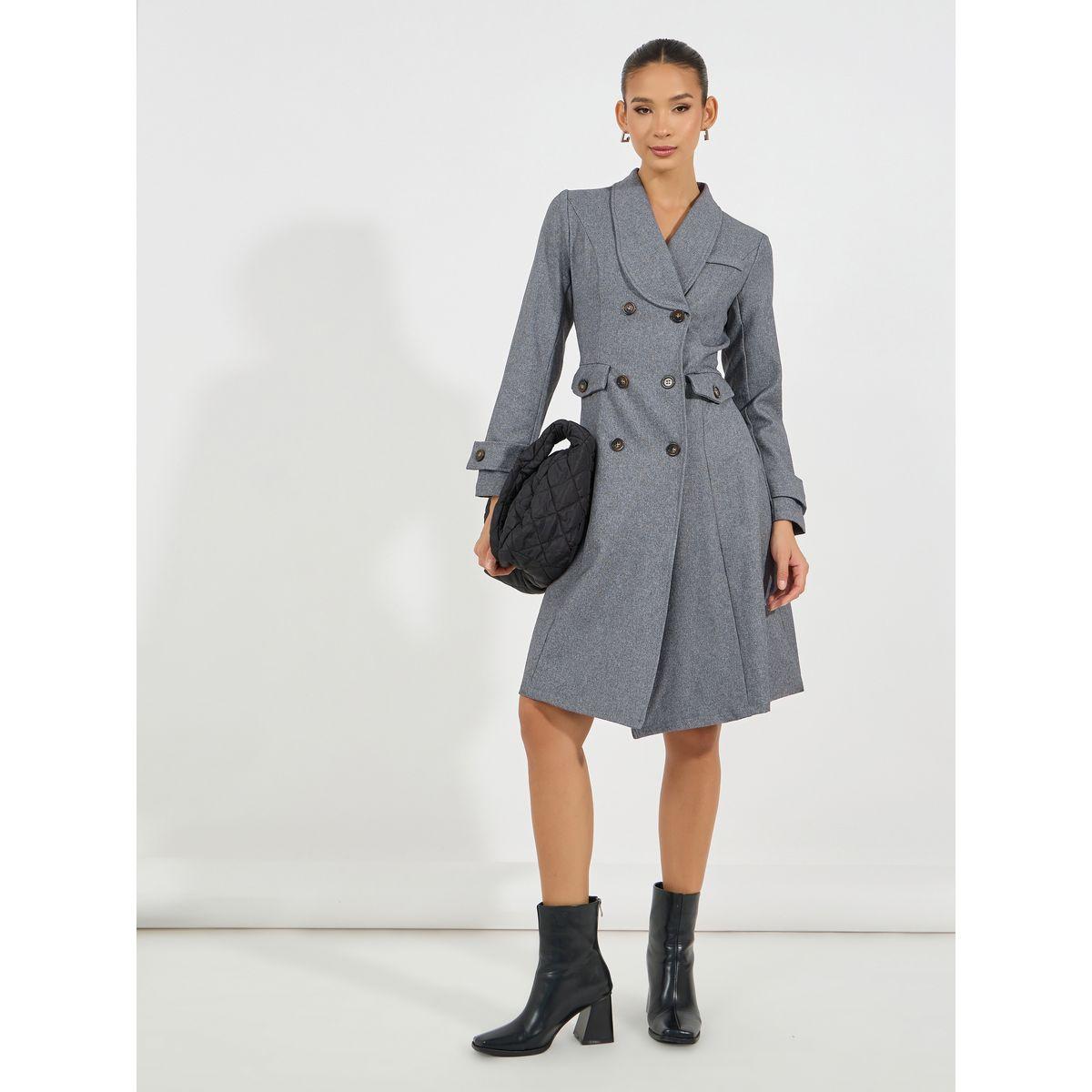 فستان بطول الركبة بصفين أزرار-women-clothing-dresses-image-4