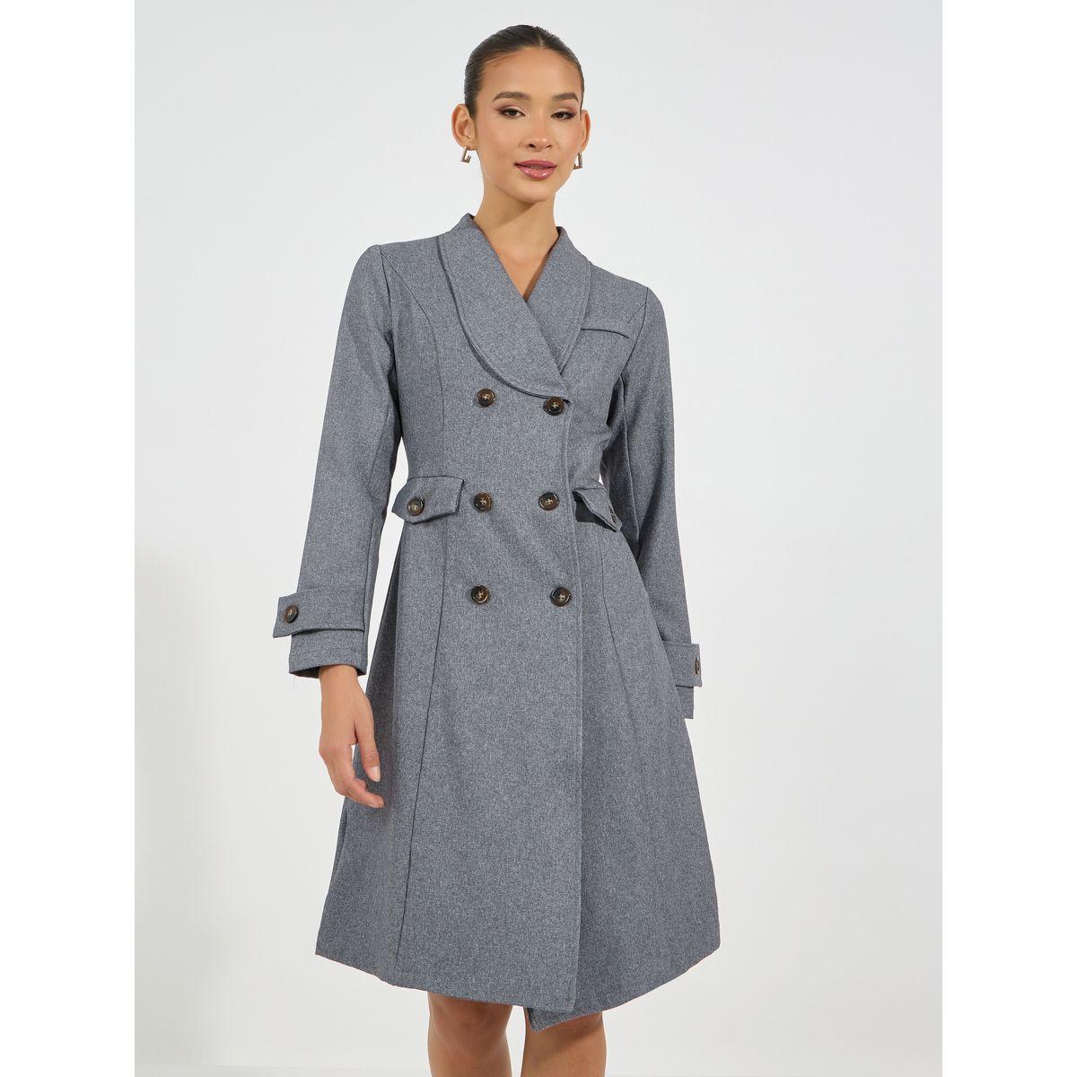 فستان بطول الركبة بصفين أزرار-women-clothing-dresses-image-5