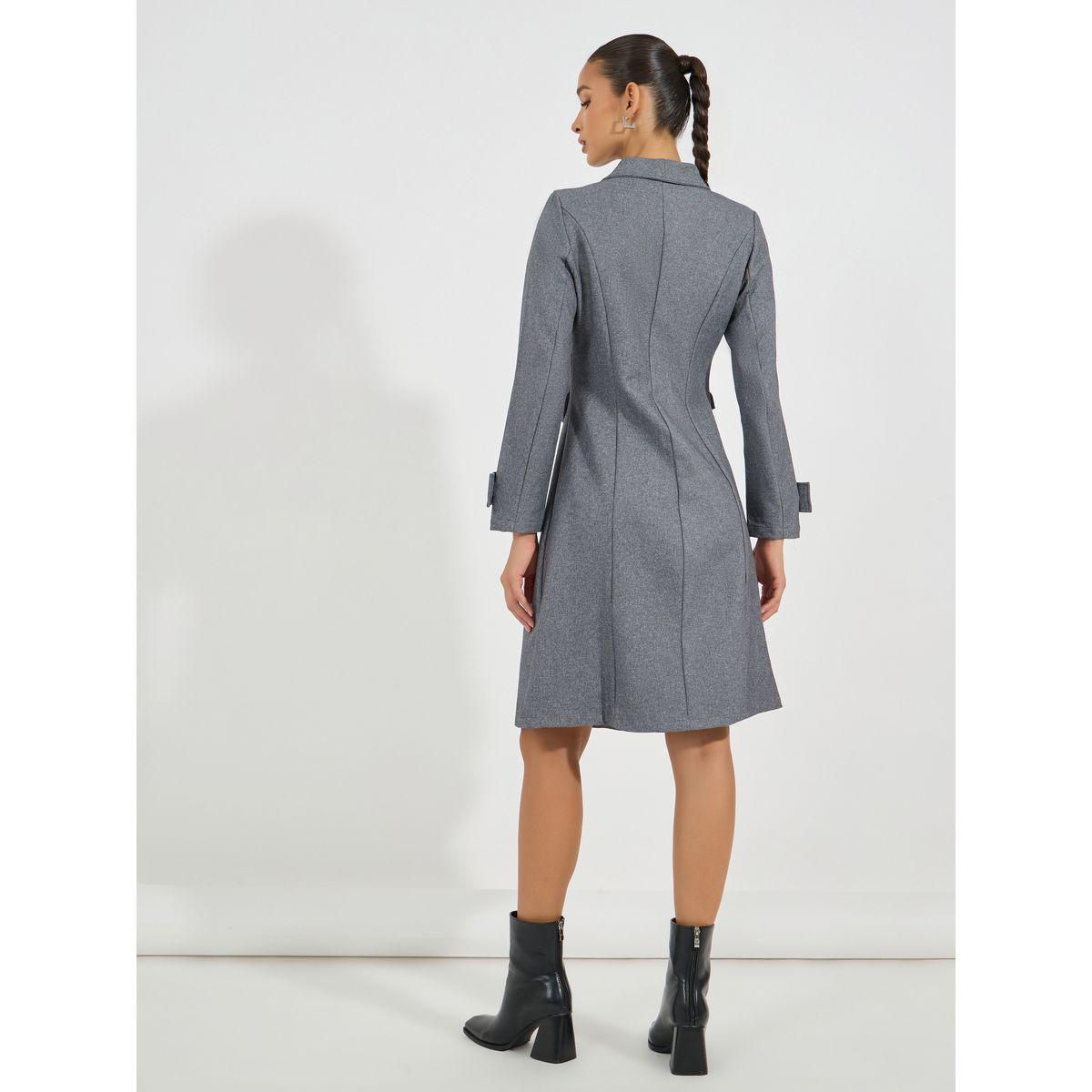 فستان بطول الركبة بصفين أزرار-women-clothing-dresses-image-6