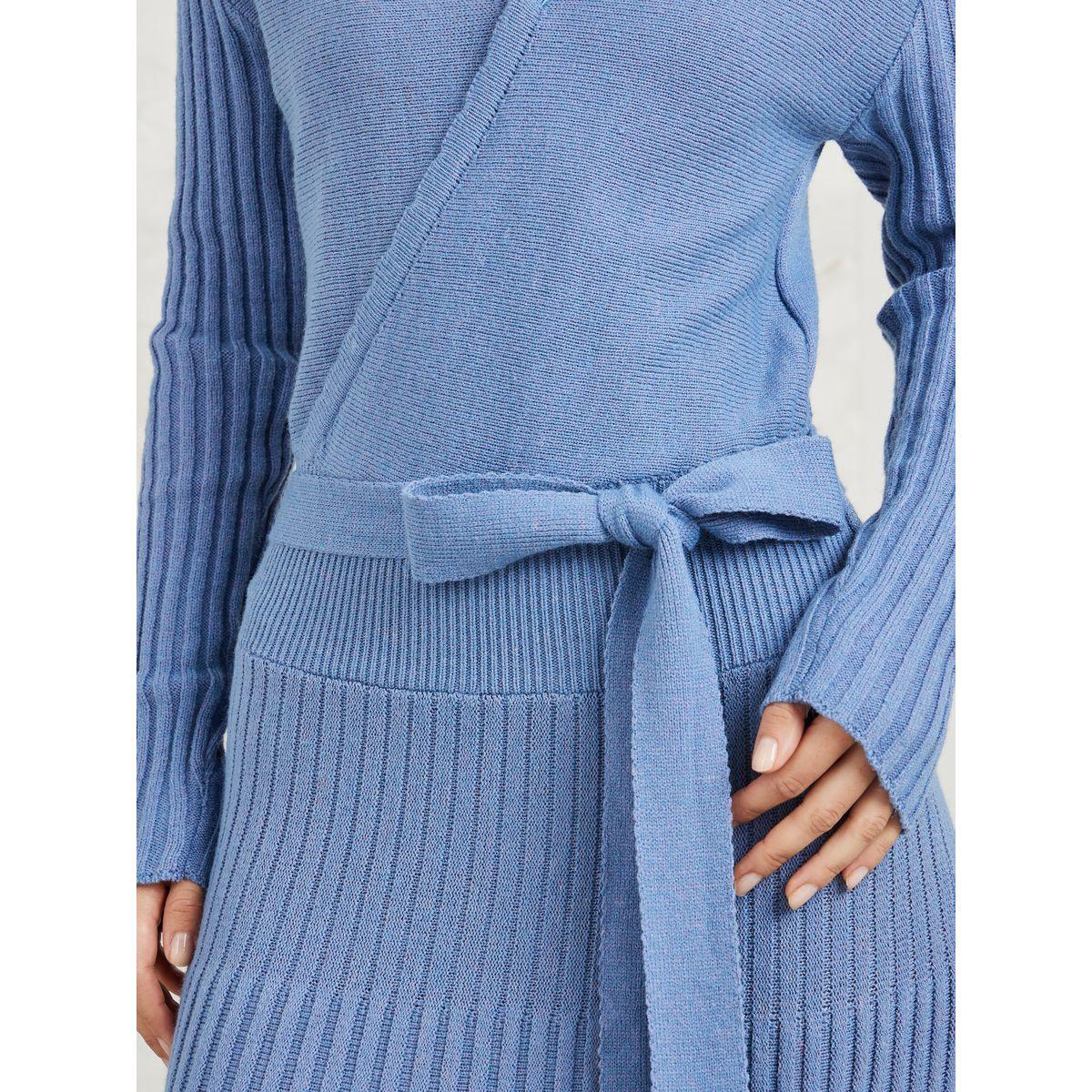 فستان ميدي محبوك بربطة خصر-women-clothing-dresses-image-3