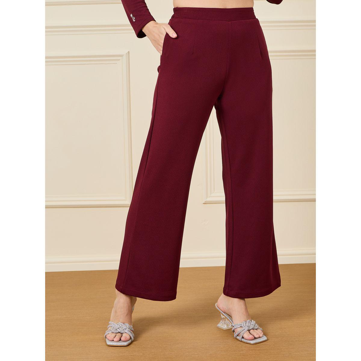 طقم منسق من بنطال وبلوزة باكمام طويلة-women-clothing-coordsets-image-5