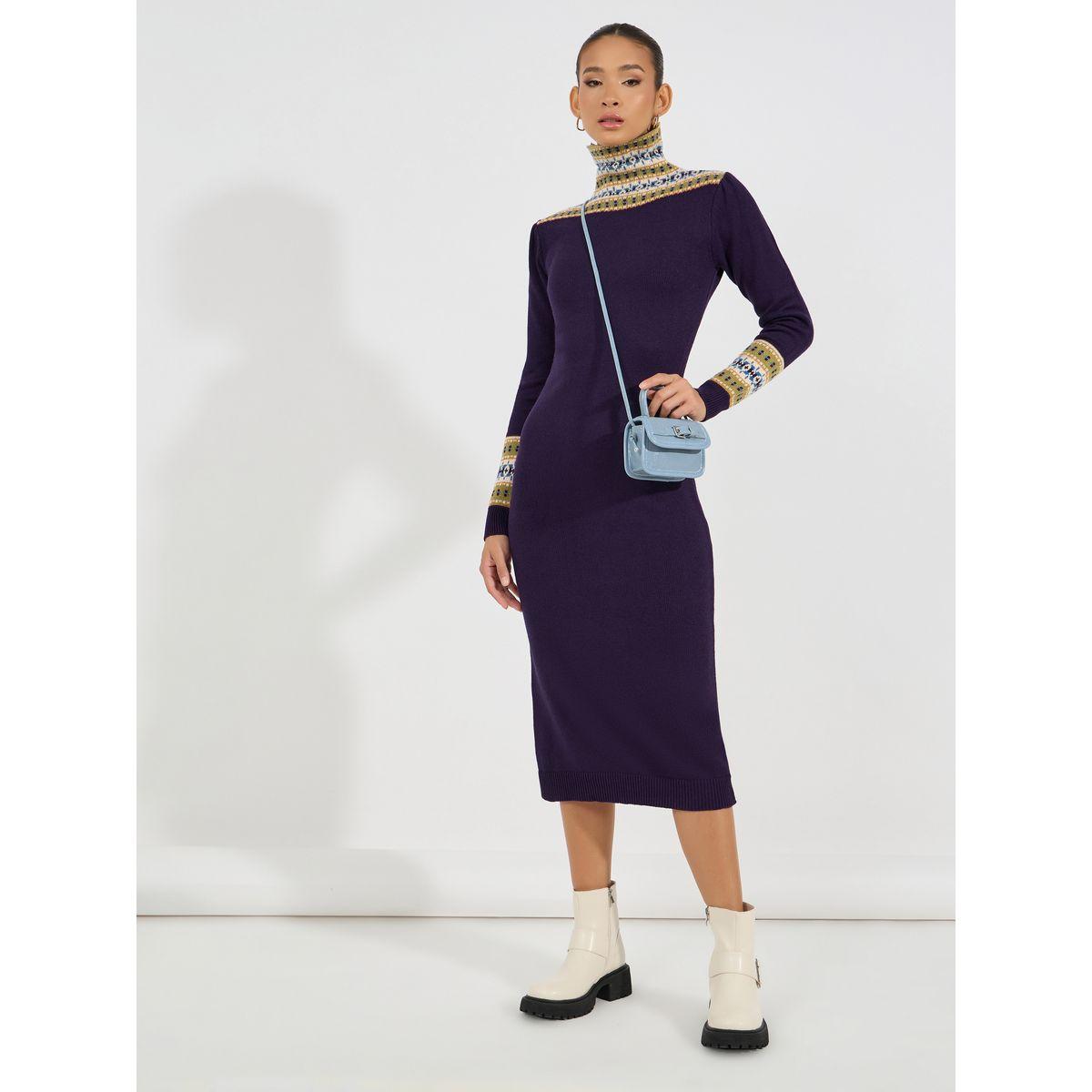 فستان ميدي محبوك بتفاصيل مُطرّزة-women-clothing-dresses-image-1